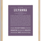 Lilyanna | Name Art Print