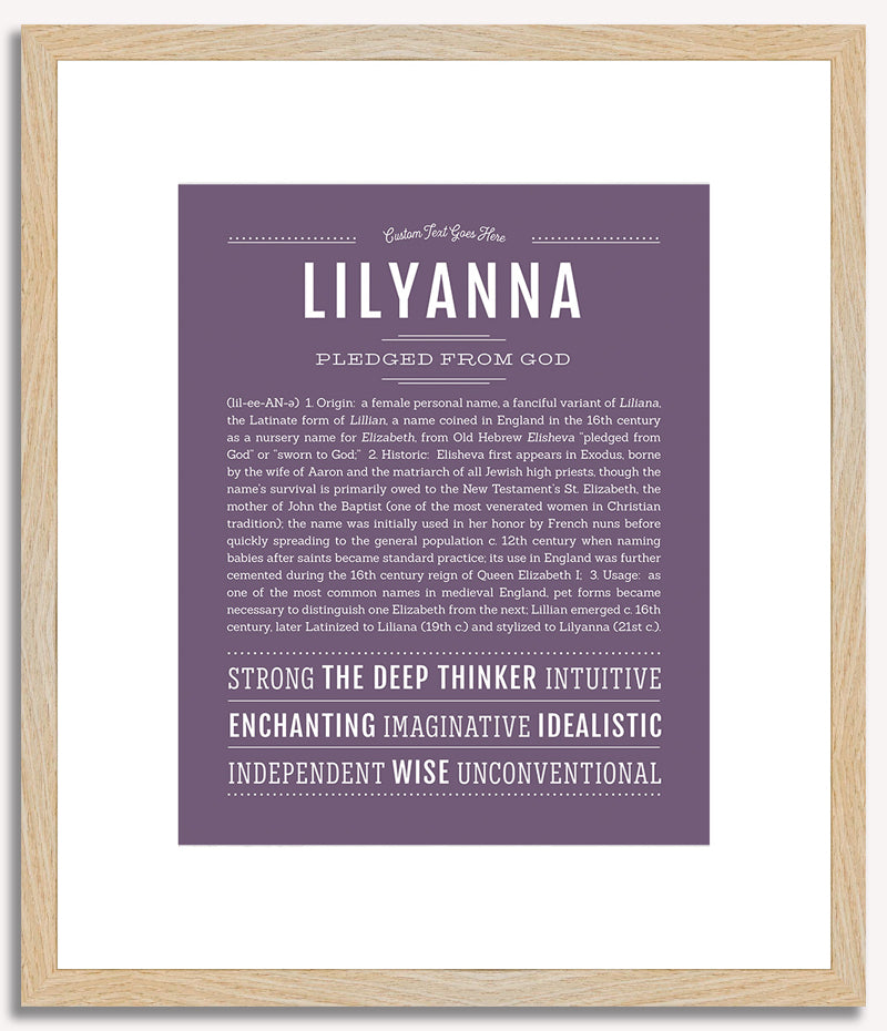 Lilyanna | Name Art Print