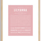 Lilyanna | Name Art Print