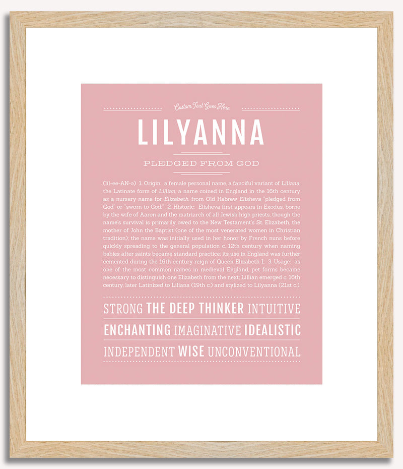 Lilyanna | Name Art Print