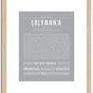 Lilyanna | Name Art Print