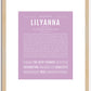 Lilyanna | Name Art Print