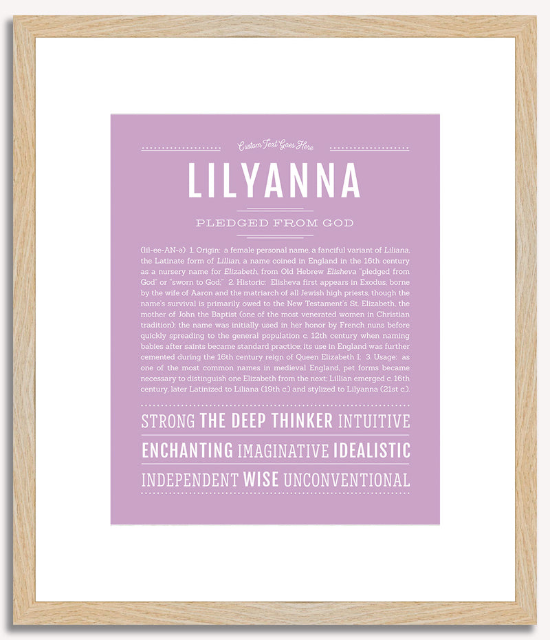 Lilyanna | Name Art Print