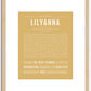 Lilyanna | Name Art Print