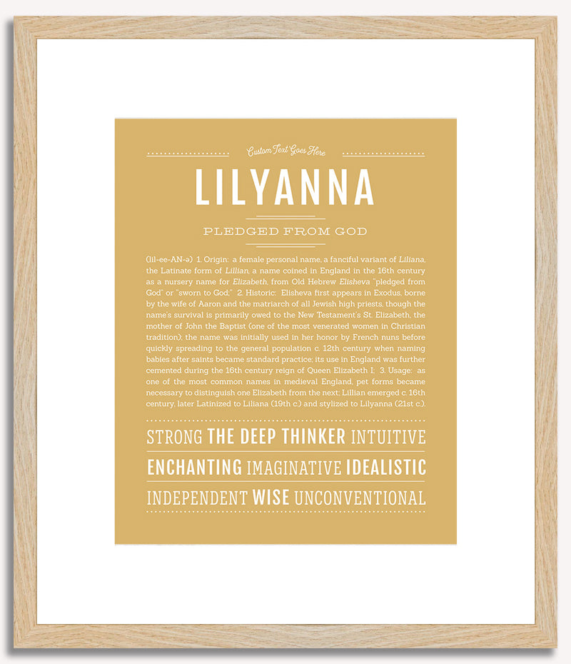 Lilyanna | Name Art Print