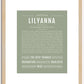 Lilyanna | Name Art Print