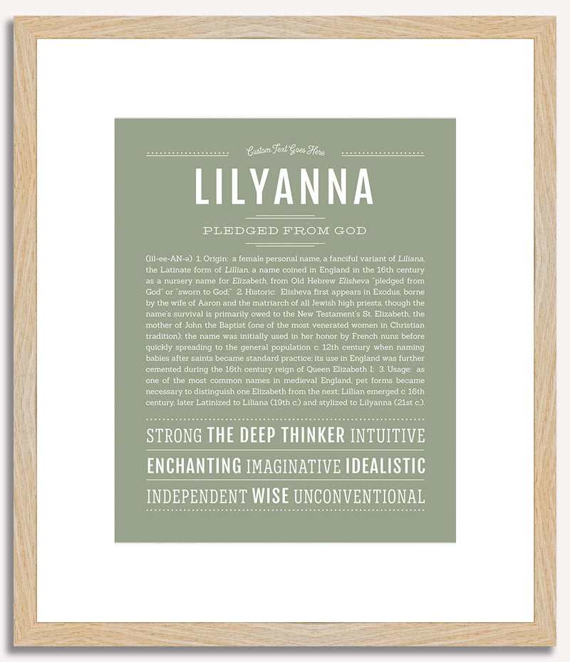 Lilyanna | Name Art Print