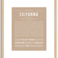 Lilyanna | Name Art Print