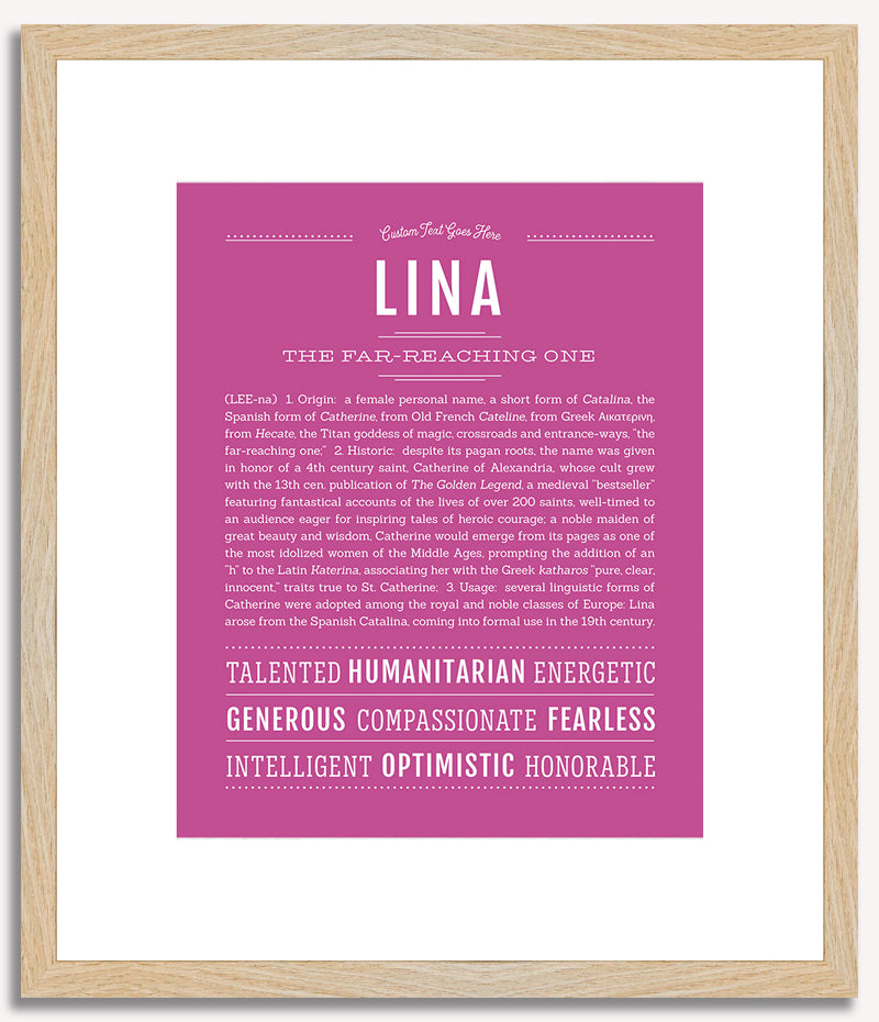 Lina | Name Art Print