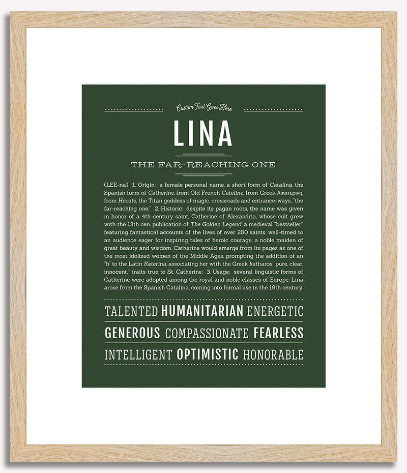 Lina | Name Art Print