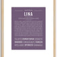 Lina | Name Art Print