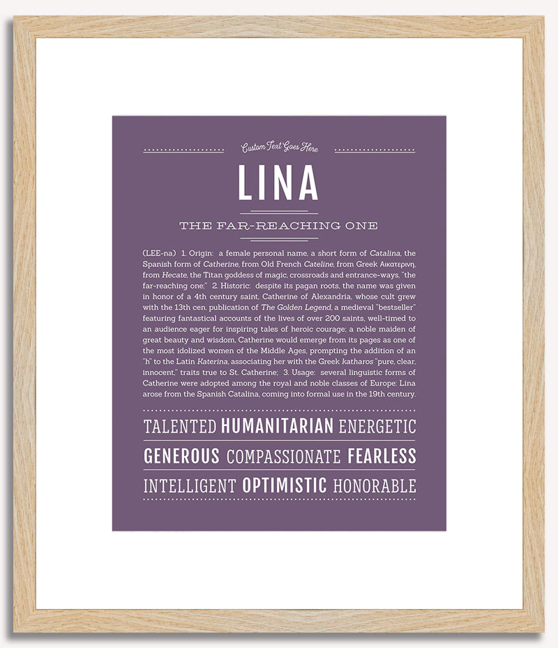 Lina | Name Art Print