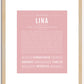 Lina | Name Art Print