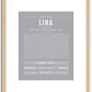 Lina | Name Art Print