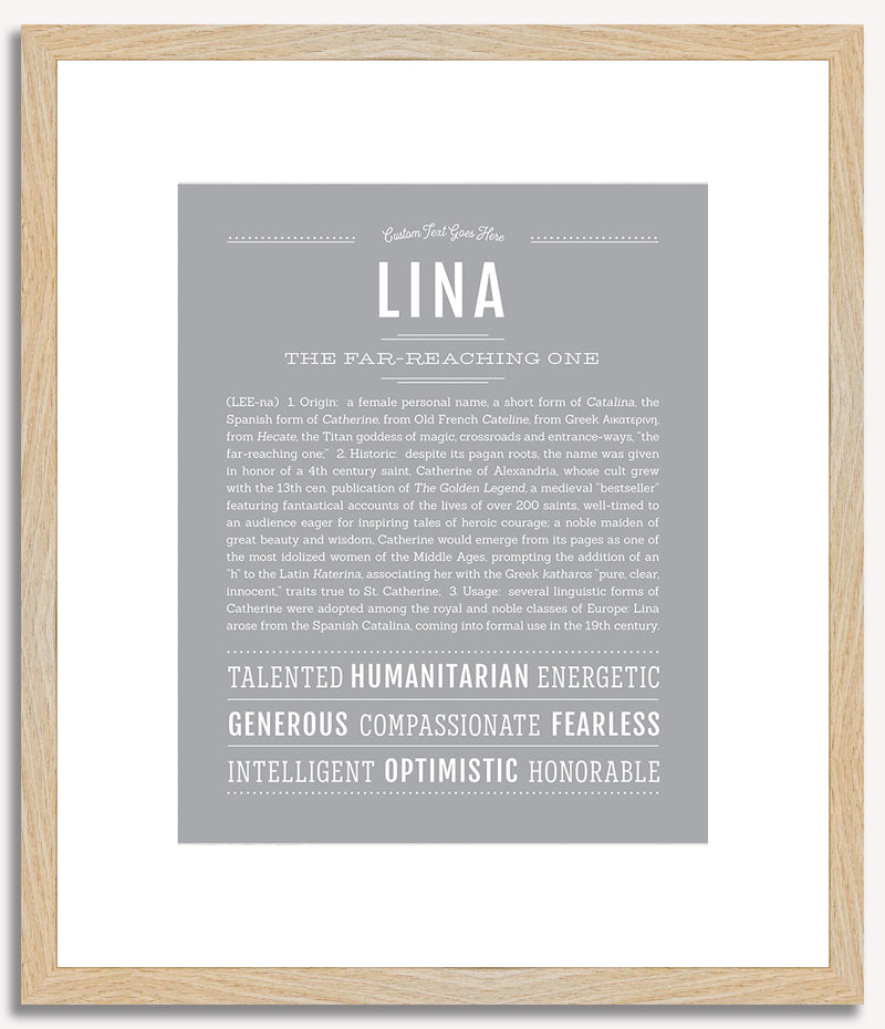 Lina | Name Art Print