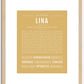 Lina | Name Art Print