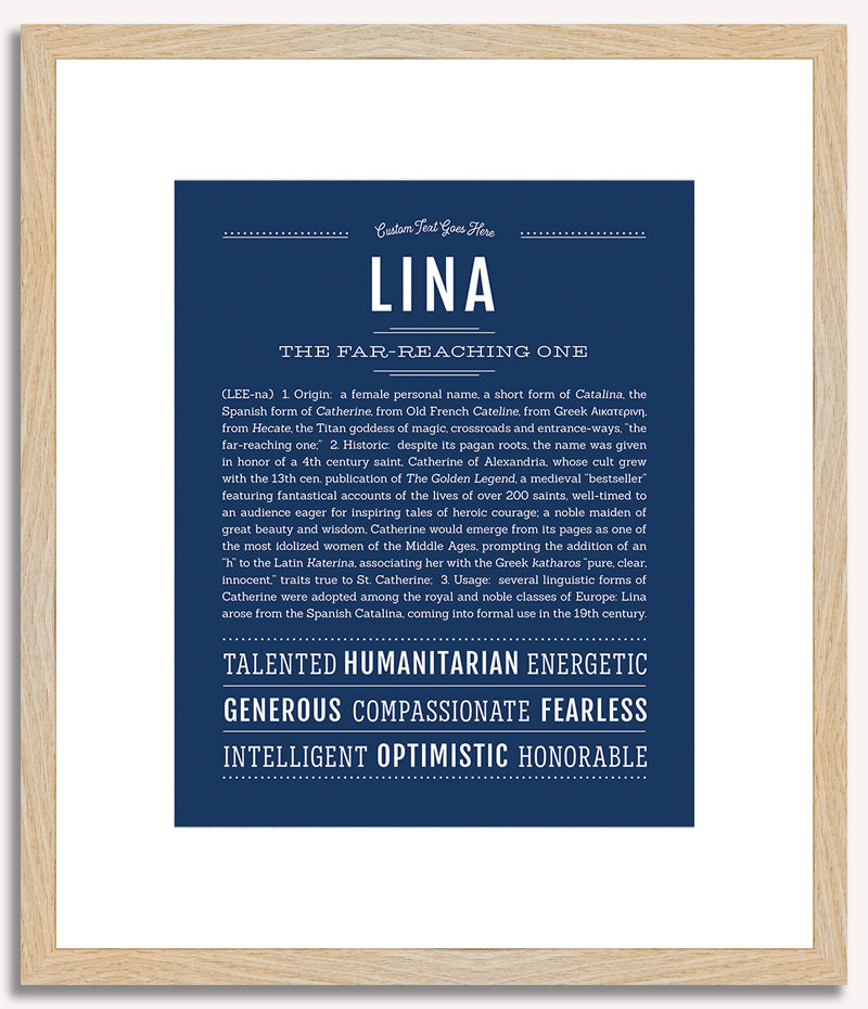 Lina | Name Art Print