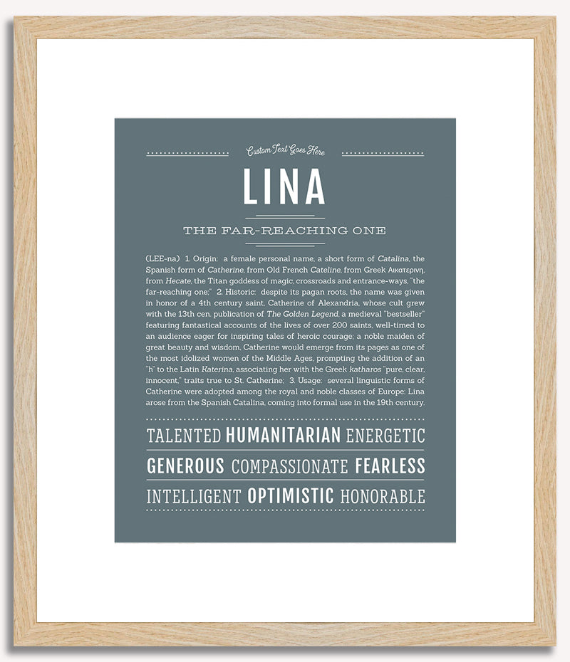 Lina | Name Art Print