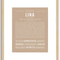 Lina | Name Art Print