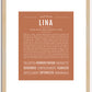 Lina | Name Art Print