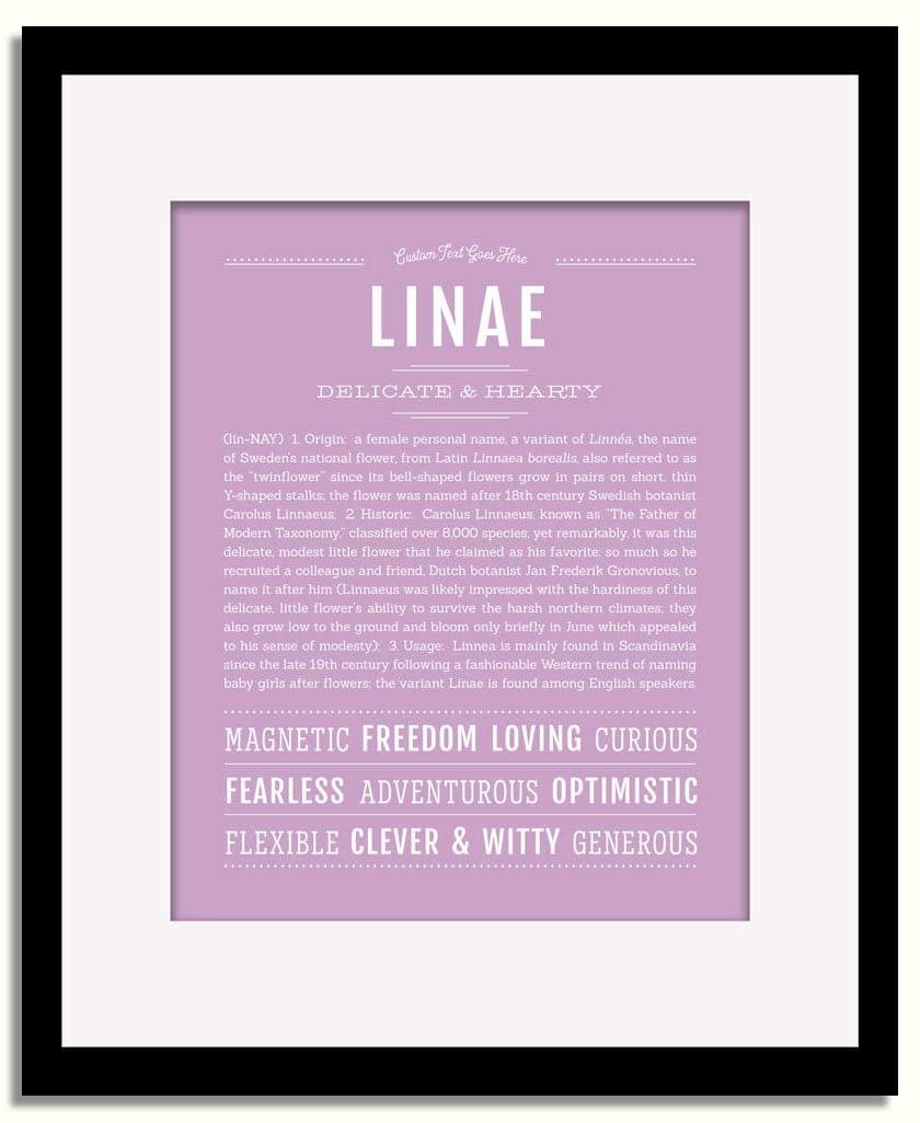 Frame Options | Lilac | Black Frame, Matted