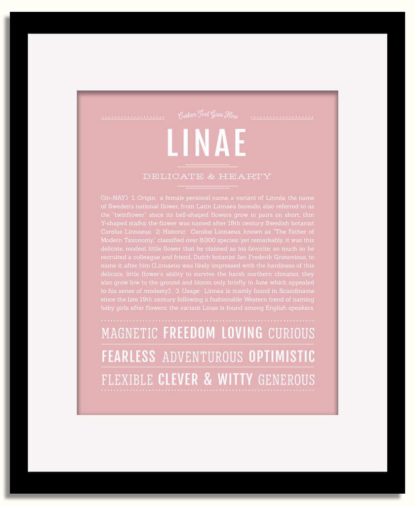 Frame Options | Dusty Rose | Black Frame, Matted