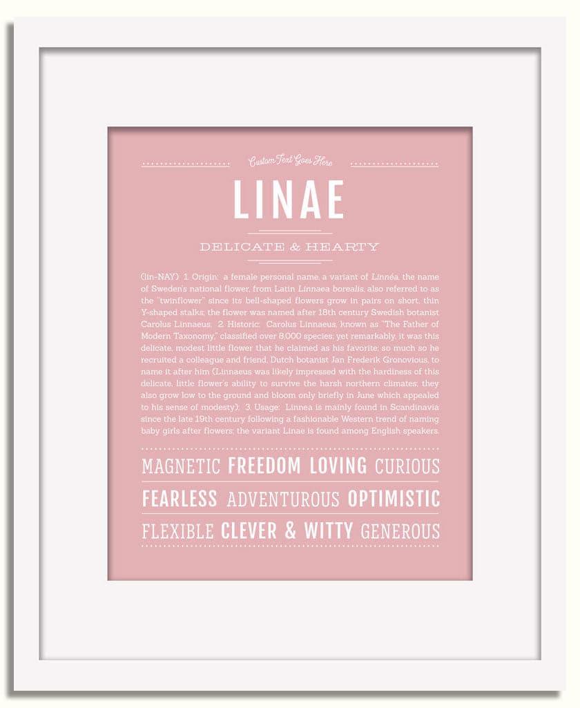 Frame Options | Dusty Rose | White Frame, Matted