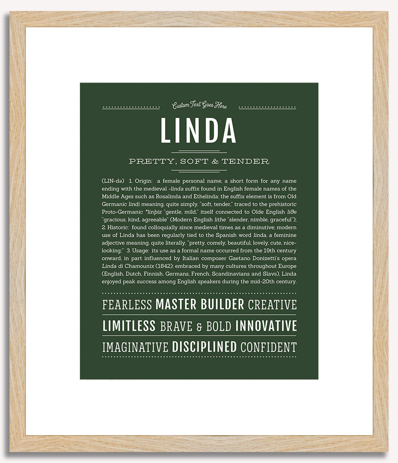 Linda | Name Art Print