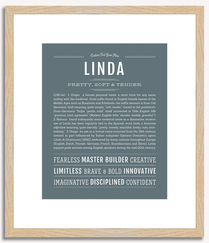 Linda | Name Art Print