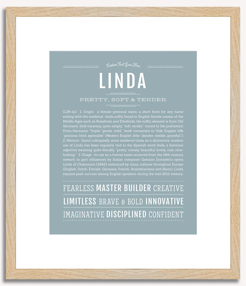 Linda | Name Art Print