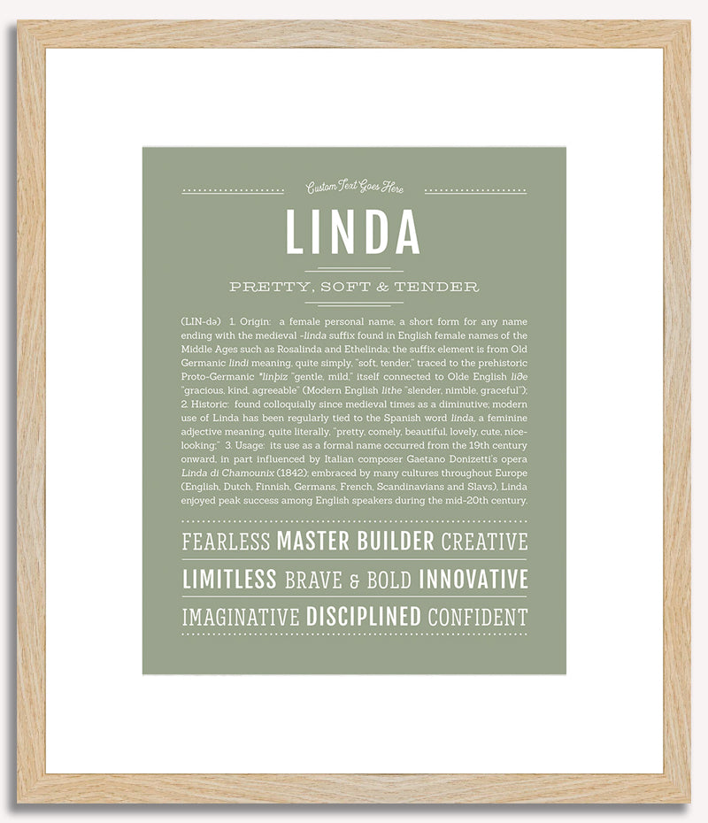 Linda | Name Art Print