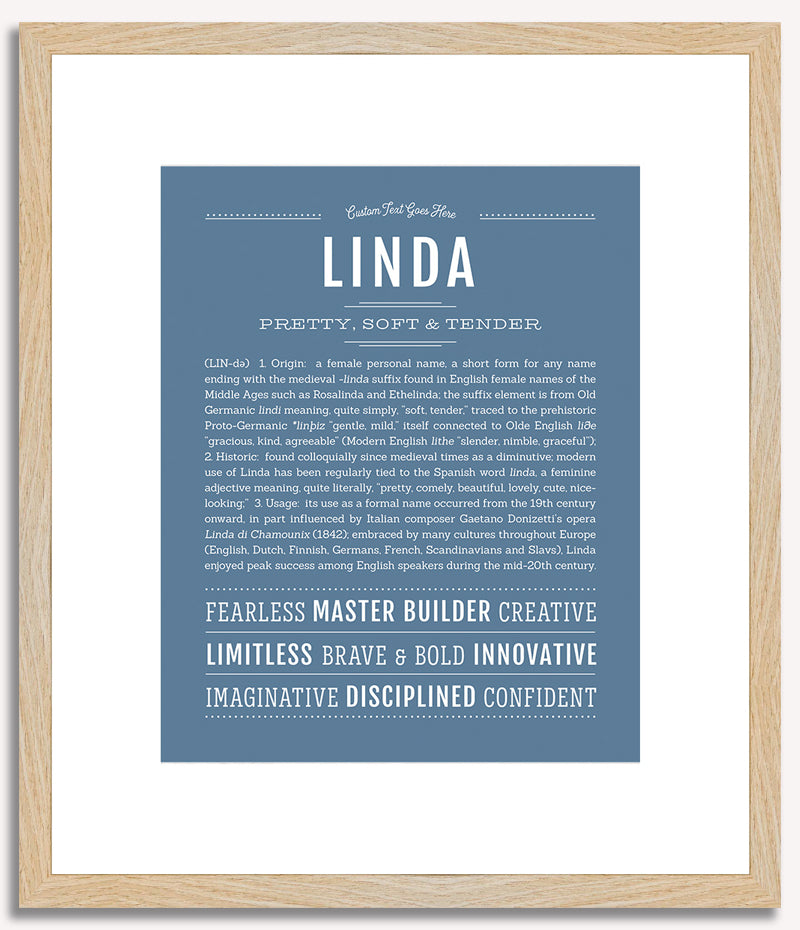 Linda | Name Art Print