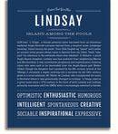 Lindsay | Name Art Print – Name Stories