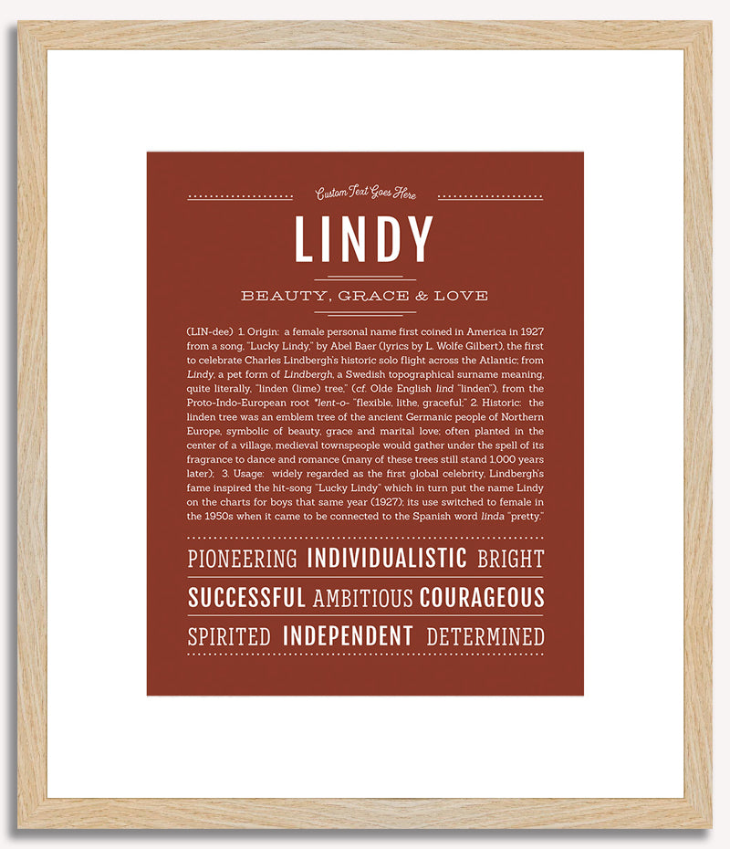 Lindy | Name Art Print