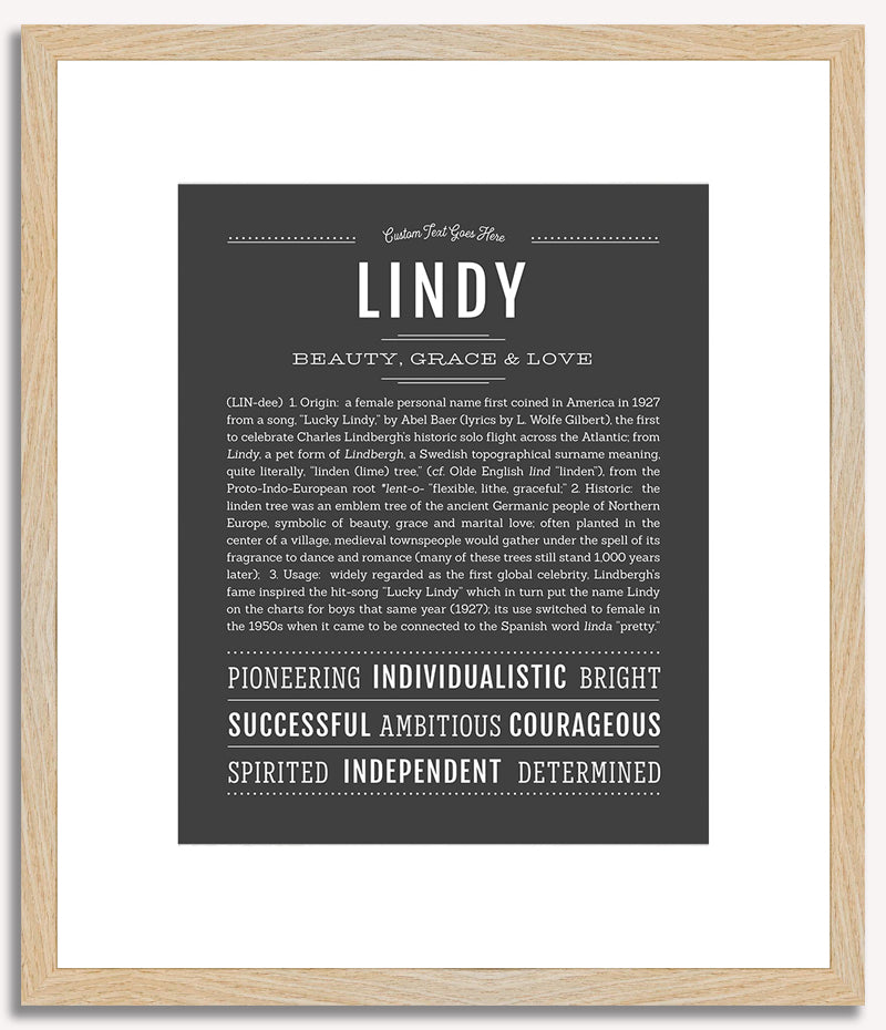 Lindy | Name Art Print