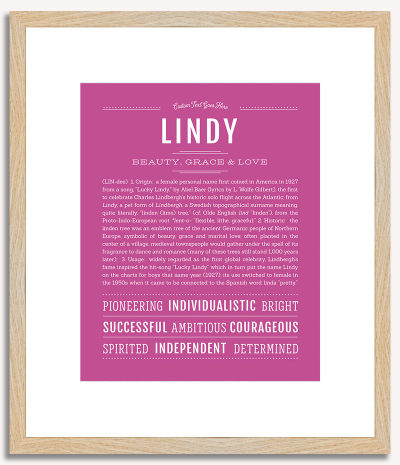 Lindy | Name Art Print