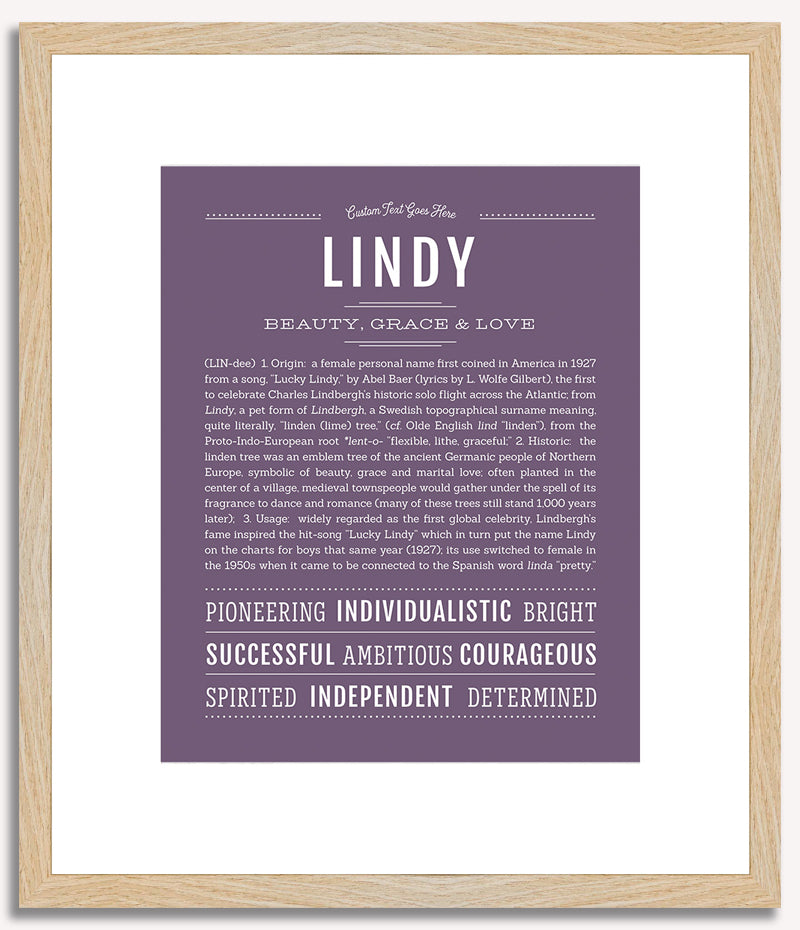 Lindy | Name Art Print