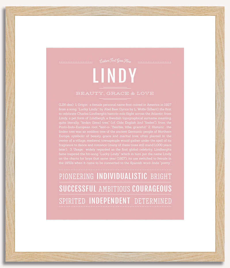 Lindy | Name Art Print