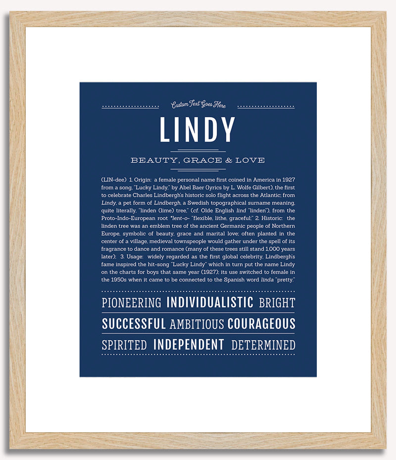 Lindy | Name Art Print