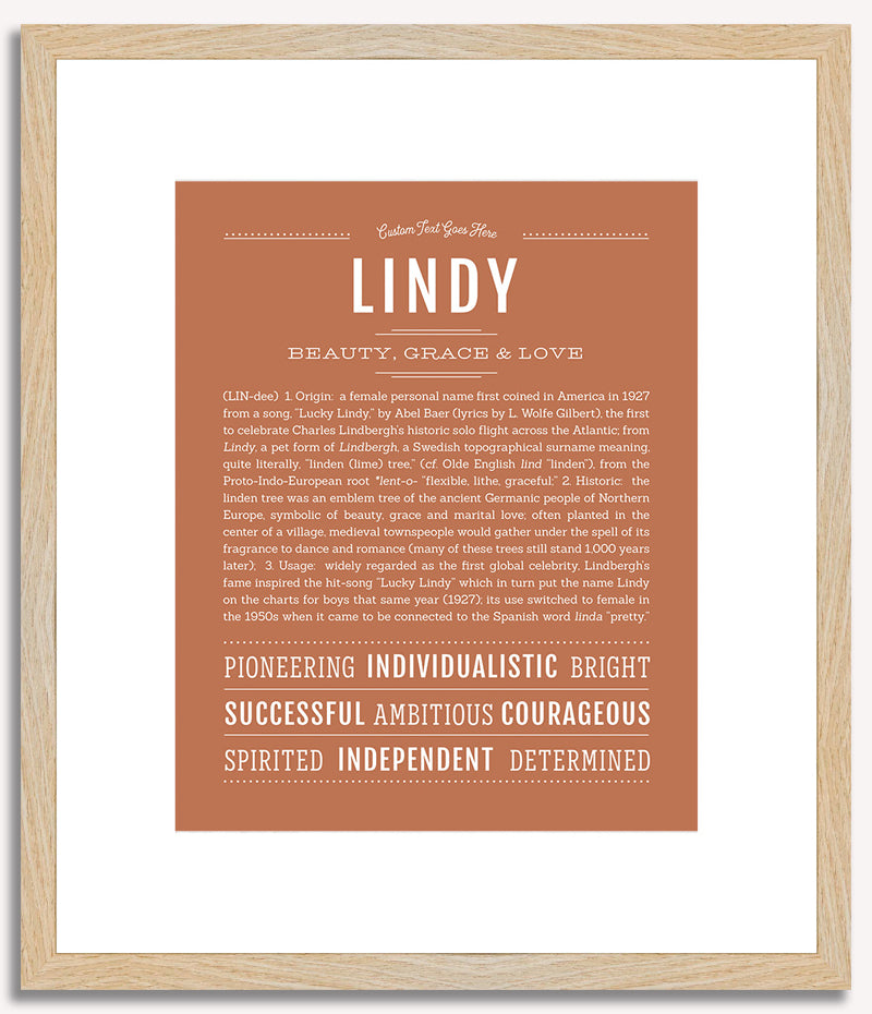 Lindy | Name Art Print