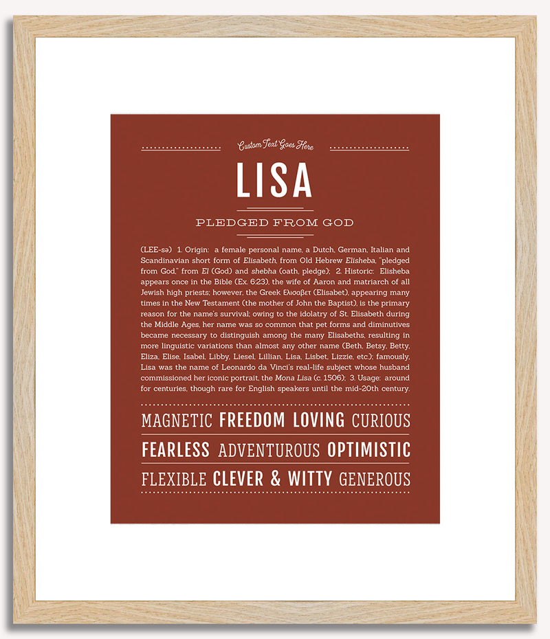 Lisa | Name Art Print