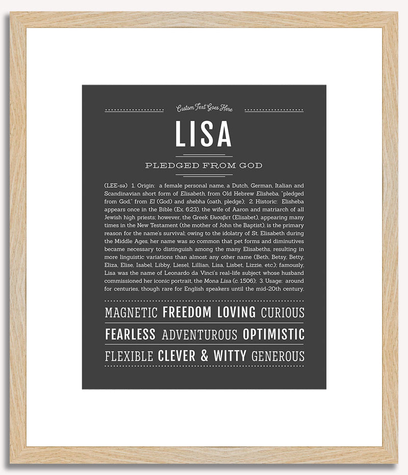 Lisa | Name Art Print