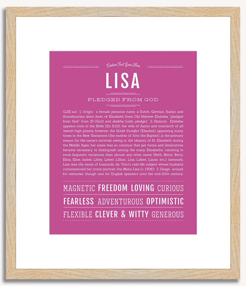 Lisa | Name Art Print