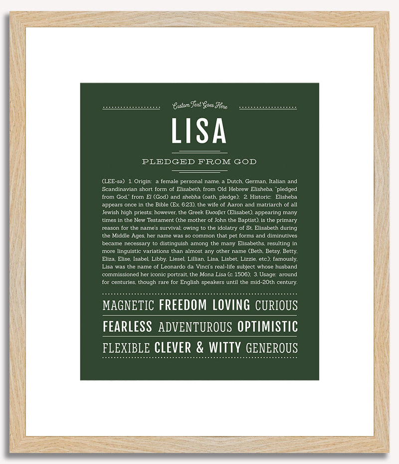 Lisa | Name Art Print