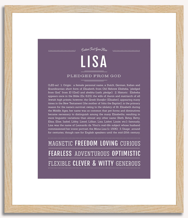 Lisa | Name Art Print