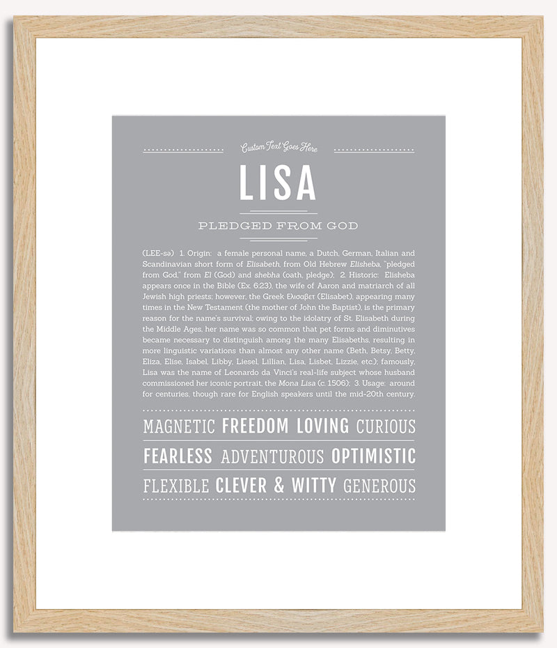 Lisa | Name Art Print