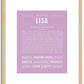 Lisa | Name Art Print