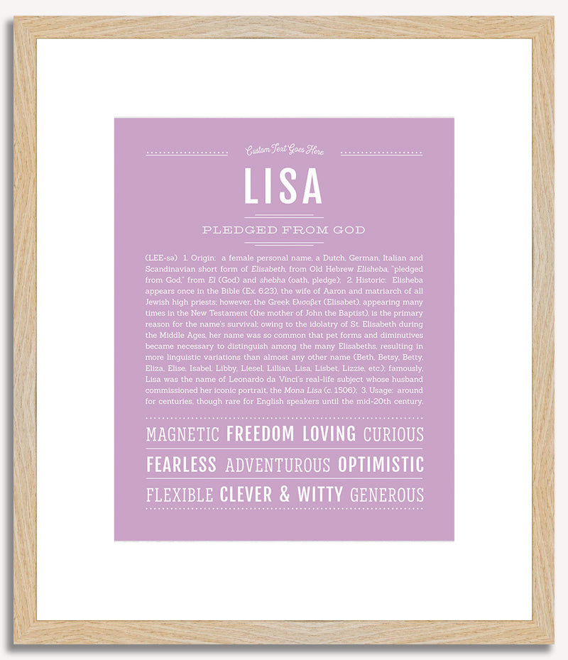 Lisa | Name Art Print