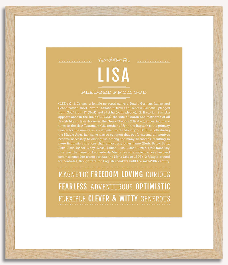 Lisa | Name Art Print