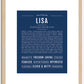 Lisa | Name Art Print